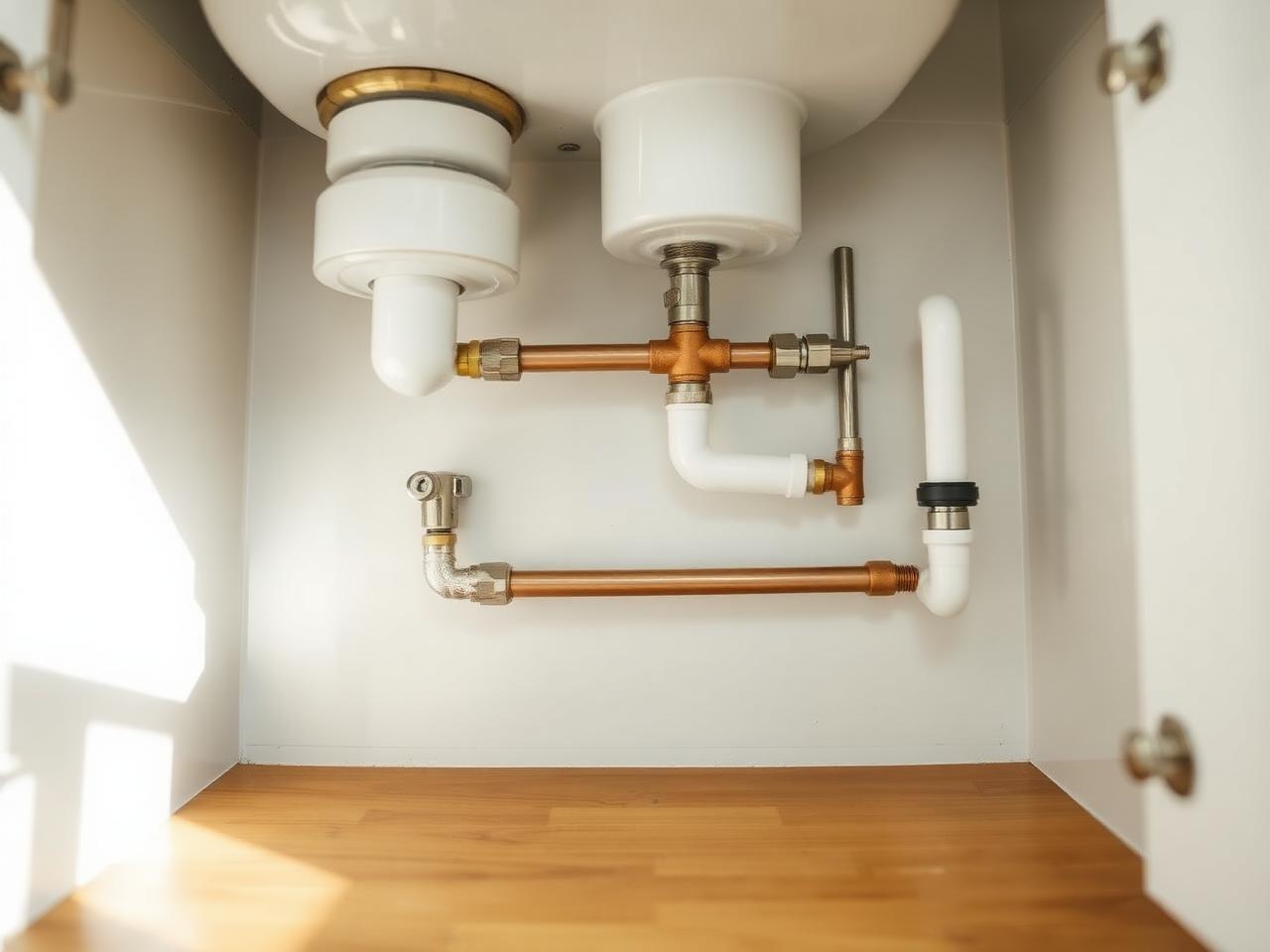 After: clean, correctly clipped copper pipework following replacement